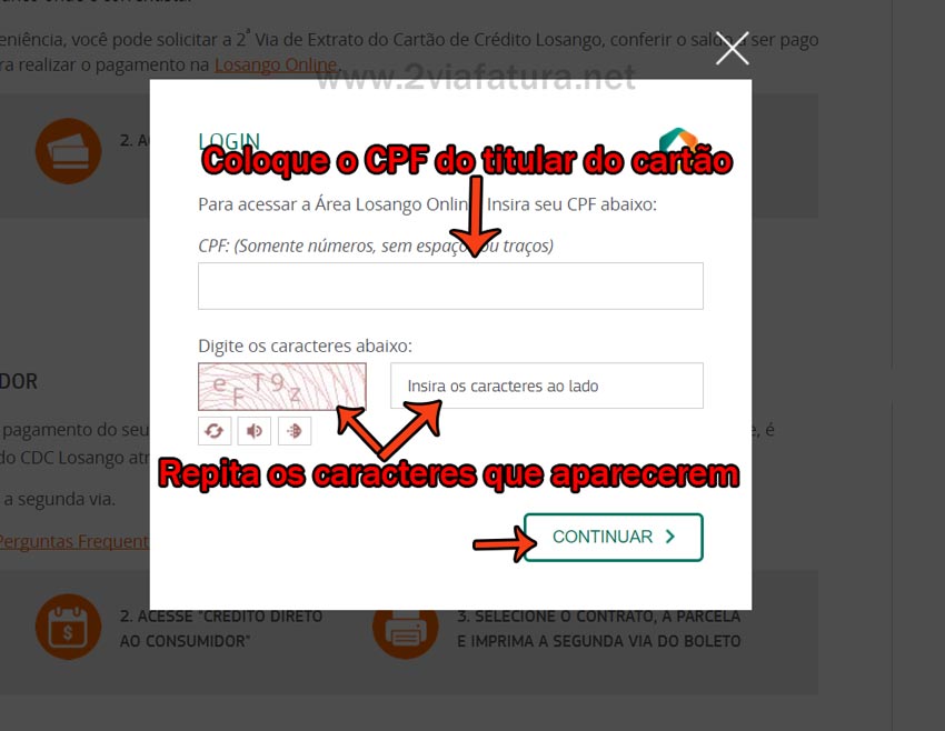 Losango Fatura: Tutorial de como gerar a 2ª via passo a passo!
